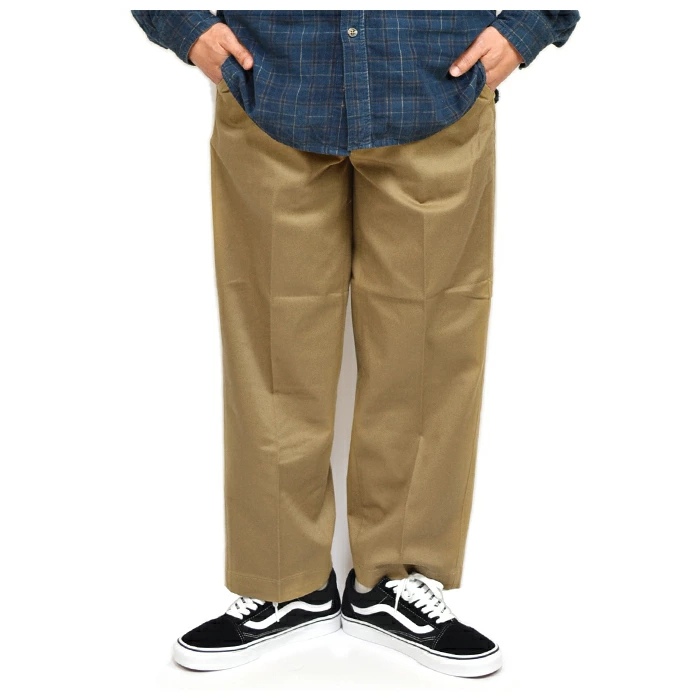 리바이스 Levis STA PREST 와이드 크롭 치노 팬츠 HARVEST GOLD - 메인 이미지