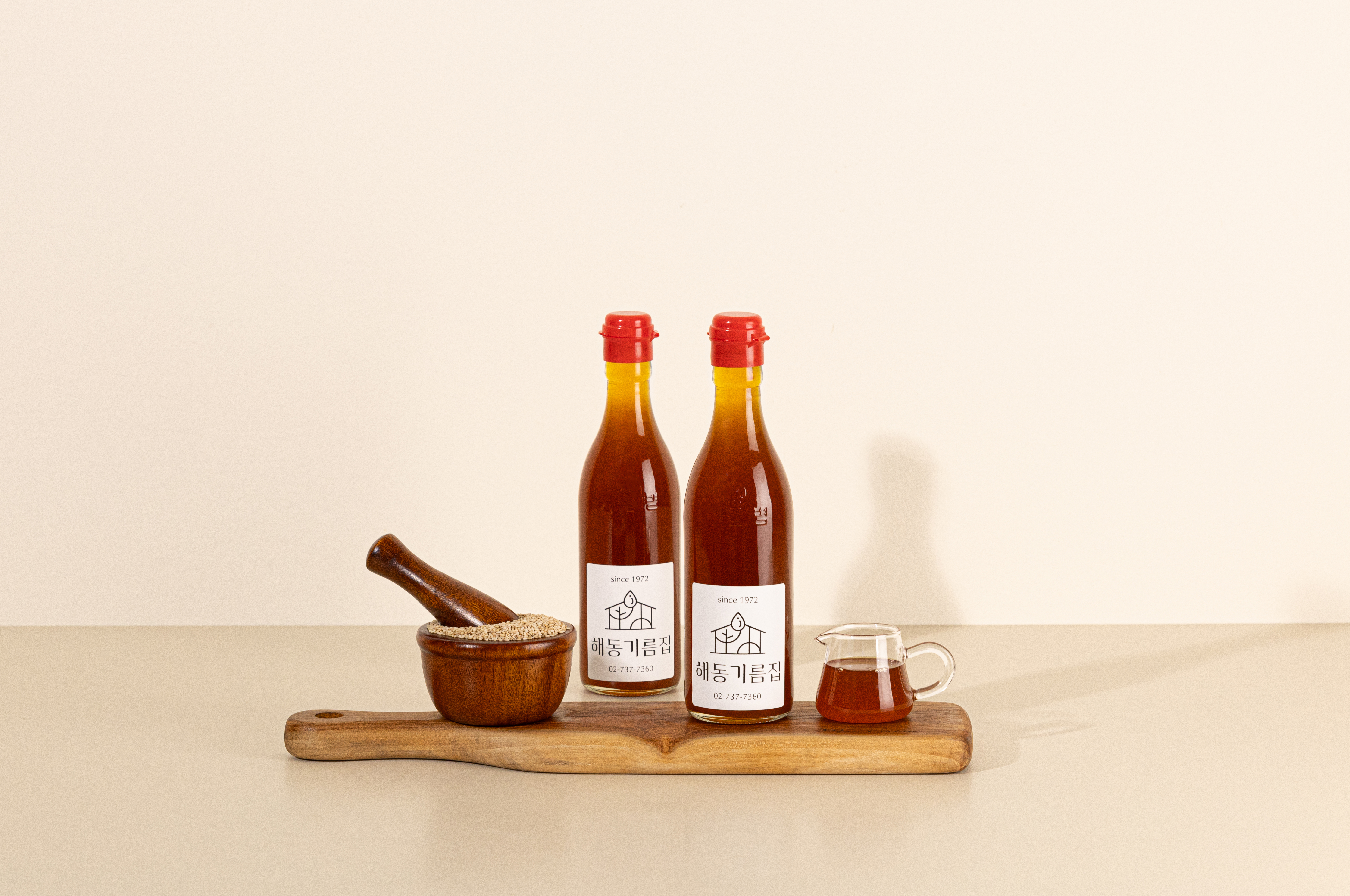 [since 1972 해동기름집] 옛날 누름방식 저온압착 참기름 350ml - 전통 누름방식 통참깨 100% 해동기름집 전통 참기름 350ml - 상세 이미지 4