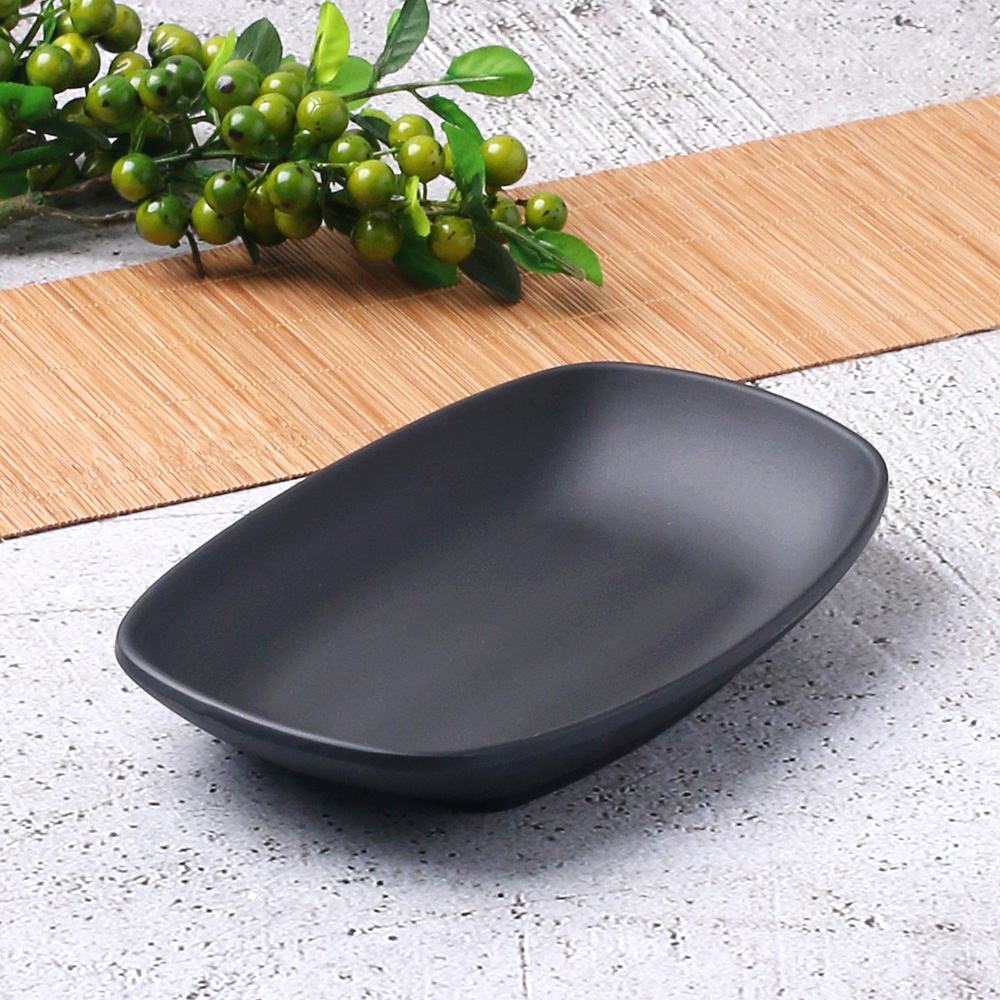 먹토 멜라민 그릇 앞 접시 나눔 반찬 중국집 식당 업소용 식기 19.8cm, 웰빙타원 - 상품 이미지