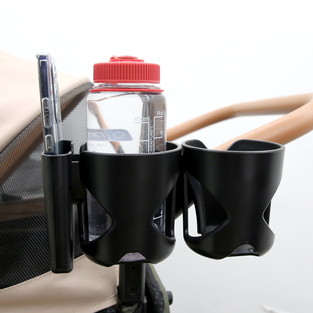 하웃 멀티 클립 2구 유모차 스마트폰 컵홀더 스마트폰 거치대