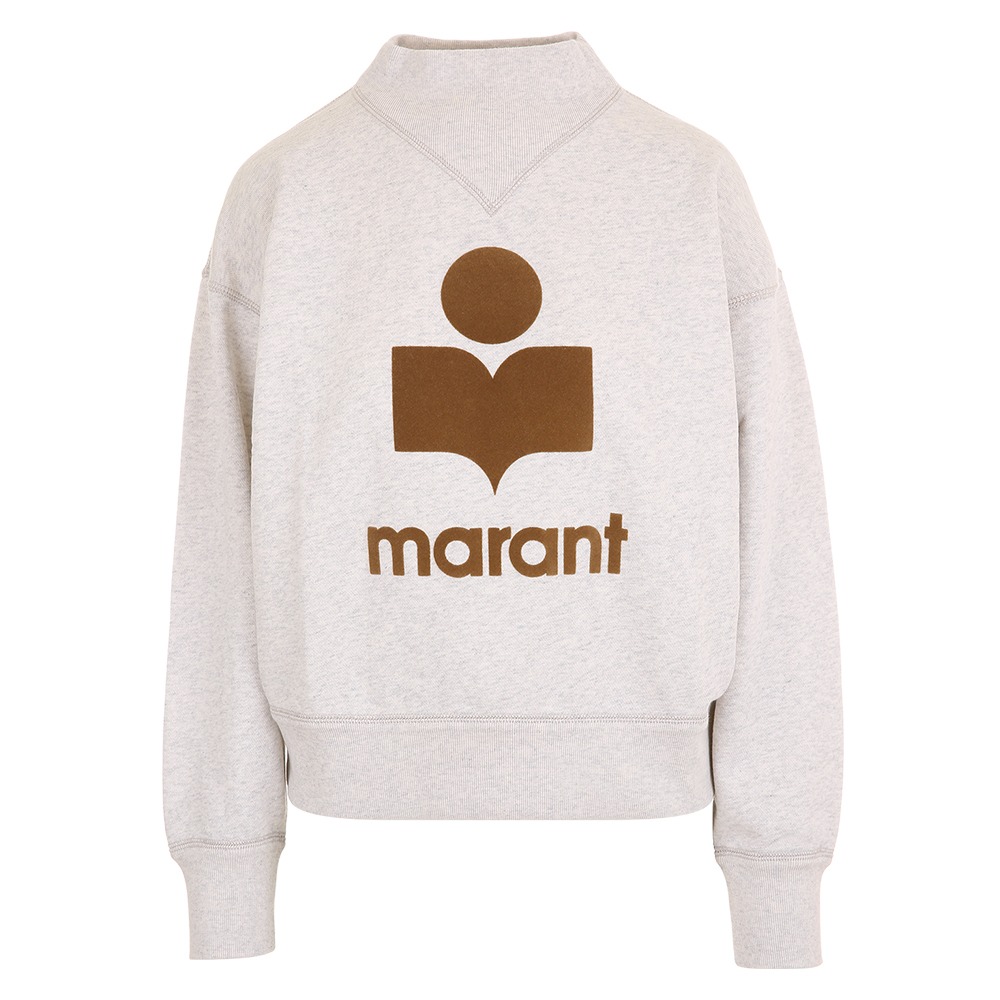 이자벨마랑 MOBY 로고 에크루카멜 맨투맨 SW0003FA A1M07E ECCA (2025 S/S) - 상품 이미지