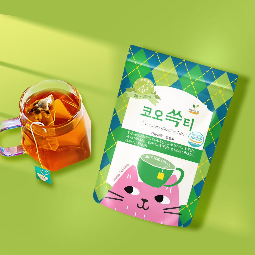 해피테라스 코오쓱티 올인원 블렌딩티 작두콩차 배도라지차 블렌딩차 티백
