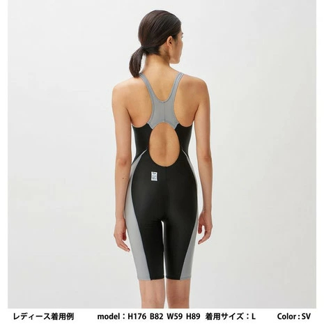 스피도 Speedo 여성 5부 반전신 수영복 세미 오픈백 수영복 SCW12302F 2컬러 - 상세 이미지 2