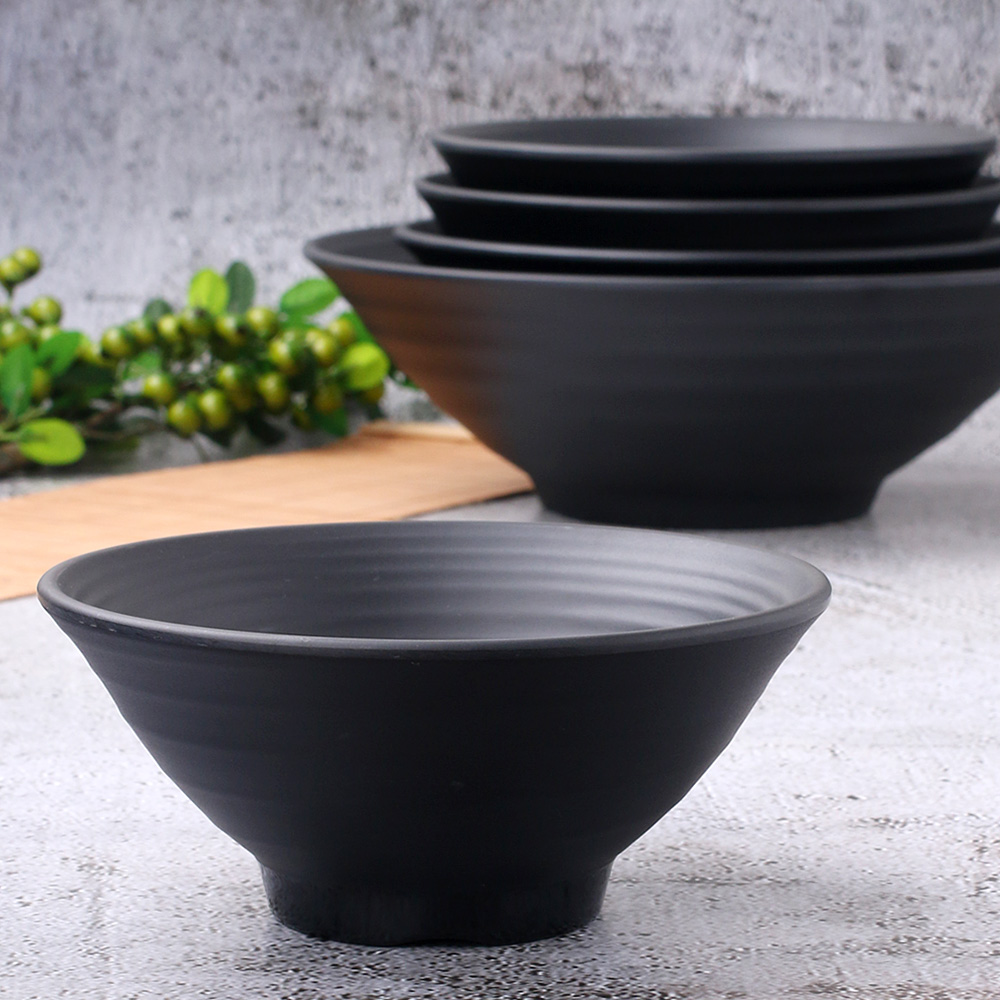 먹토 멜라민 그릇 앞 접시 나눔 반찬 중국집 식당 업소용 식기 25cm, 로하스면기 - 상세 이미지 2