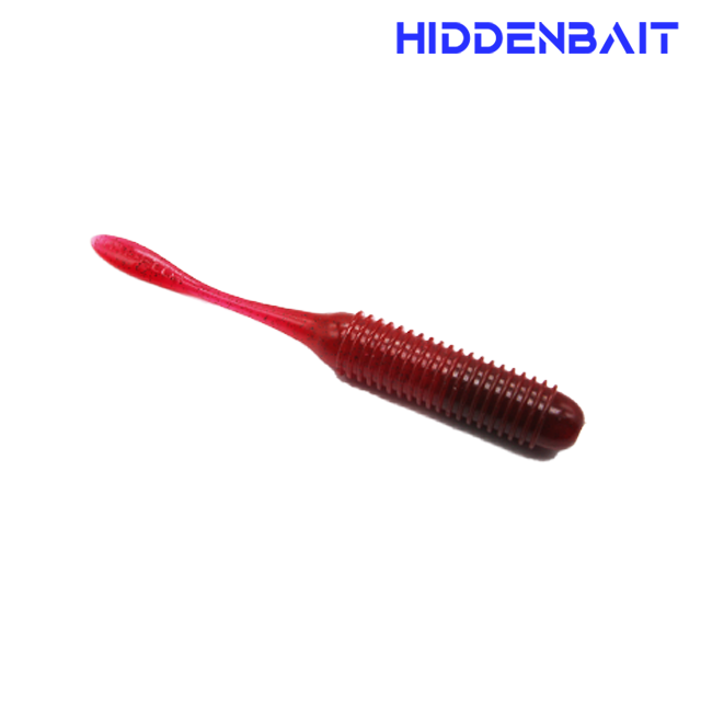 히든베이트 이오 싱커 내장형 배스웜 배스낚시 소프트웜 H005 CHERRY, 10cm(4인치) - 메인 이미지