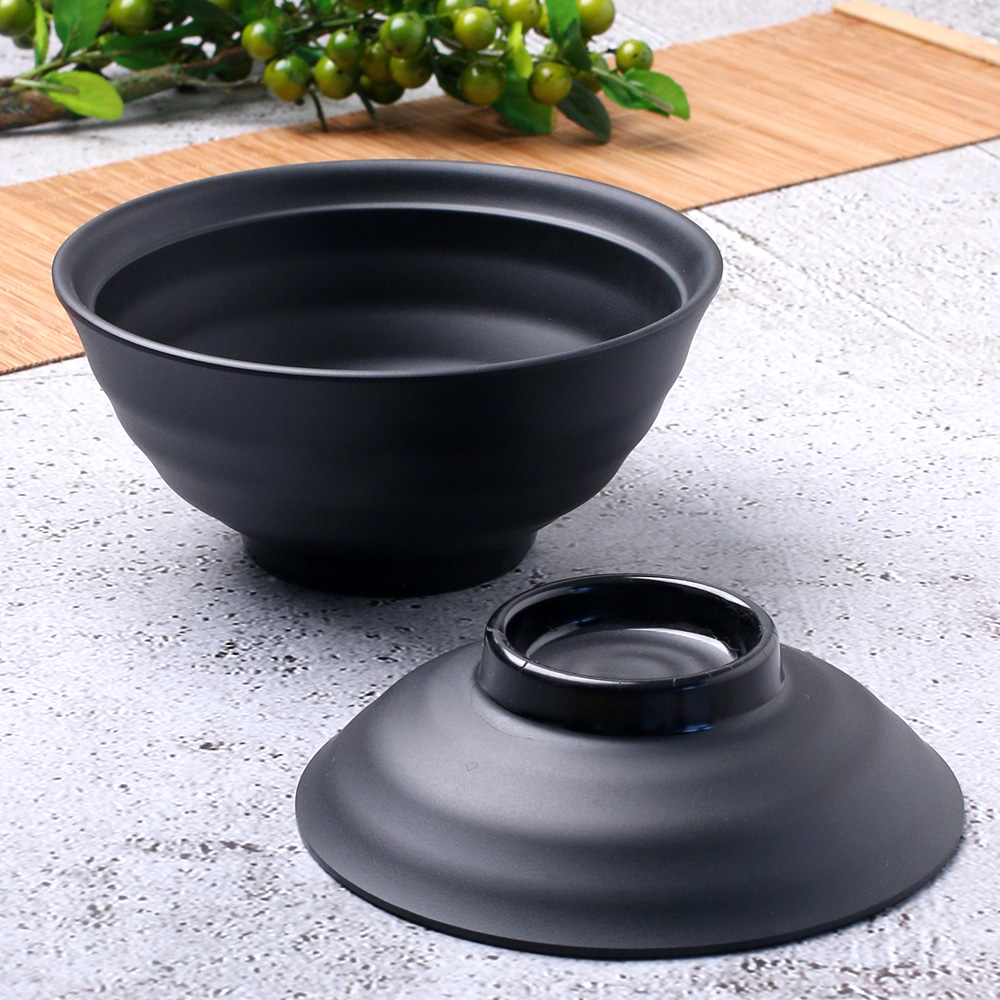 먹토 멜라민 그릇 앞 접시 나눔 반찬 중국집 식당 업소용 식기 14.2cm, 돔부리세트 대 - 상세 이미지 2