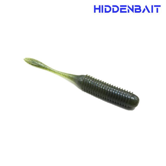 히든베이트 이오 싱커 내장형 배스웜 배스낚시 소프트웜 H006 GRAY RED BLACK, 10cm(4인치) - 상세 이미지 4