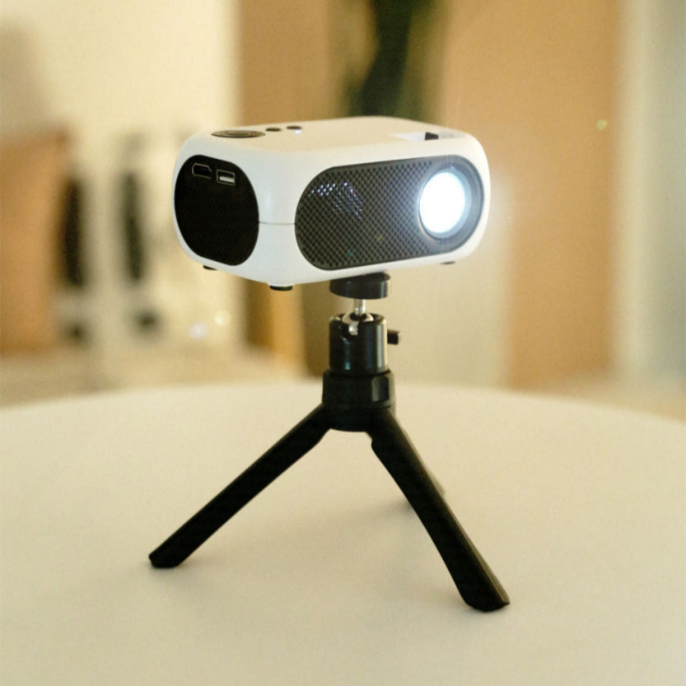 오브룸 미니 빔프로젝터 256g 초미니 미러링 가정용 캠핑용 휴대용 원룸 스피커 내장 제품 이미지