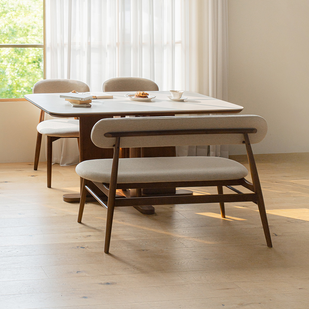 파레드 세라믹 식탁 테이블 4인용 1400 원목 사각