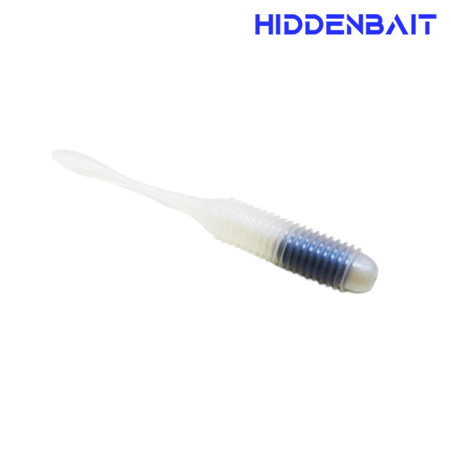 히든베이트 이오 싱커 내장형 배스웜 배스낚시 소프트웜 H006 GRAY RED BLACK, 10cm(4인치) - 상세 이미지 3