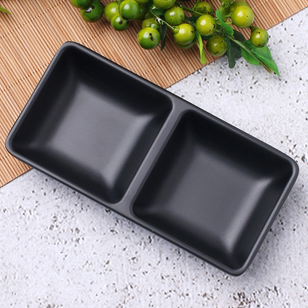 먹토 멜라민 그릇 앞 접시 나눔 반찬 중국집 식당 업소용 식기 14.7cm, 쌍초장종지 - 상세 이미지 3