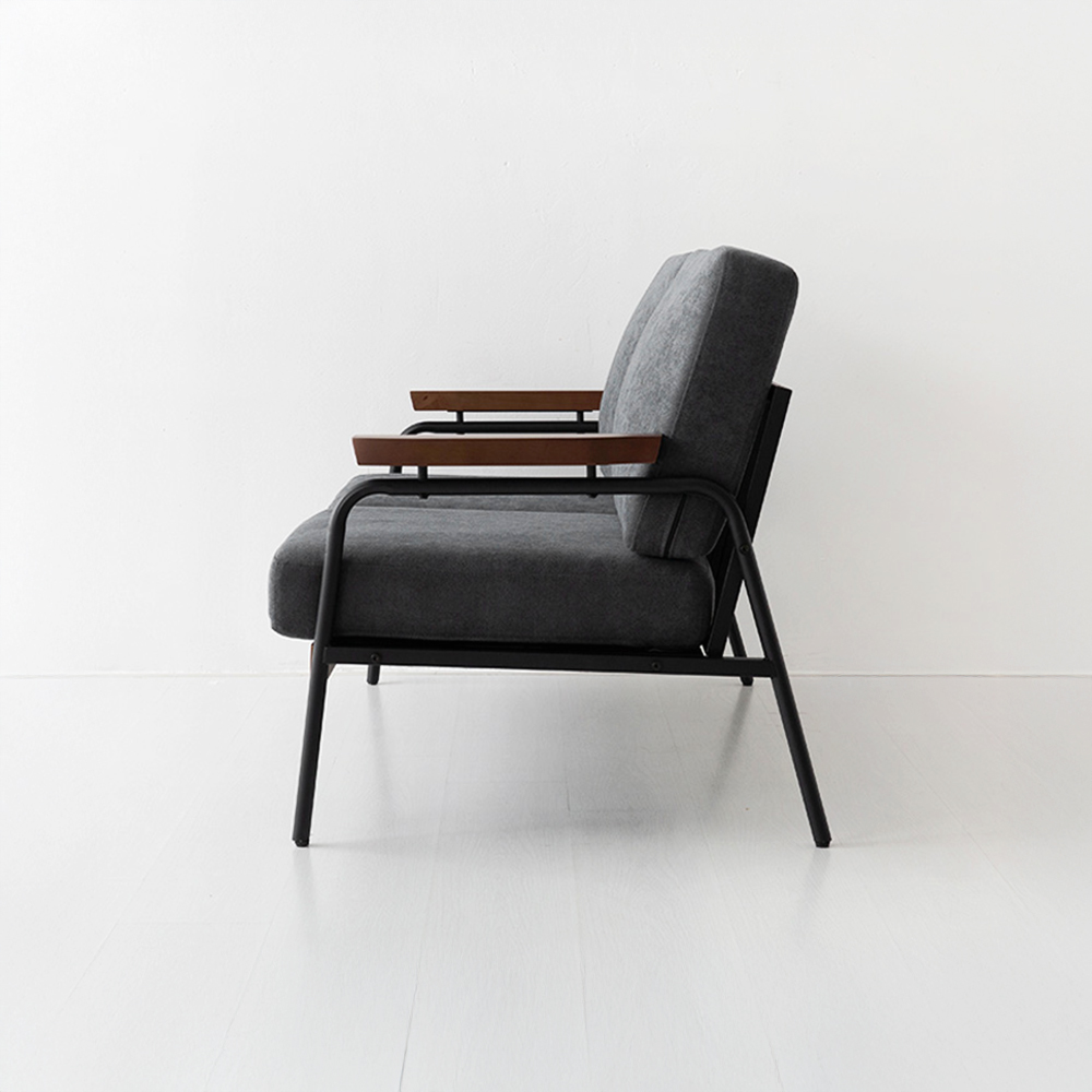 네르센 패브릭 소파 2인 T323 다크그레이 1377.4037