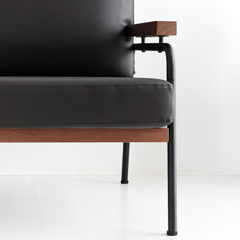 네르센 소파 2인 T323 블랙브라운 8646.4700