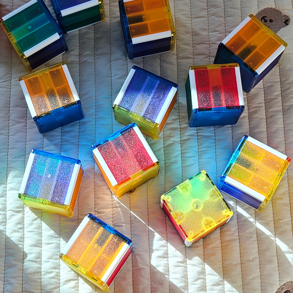 루넬 자석블럭 교구 매직큐브 자석장난감 18pcs