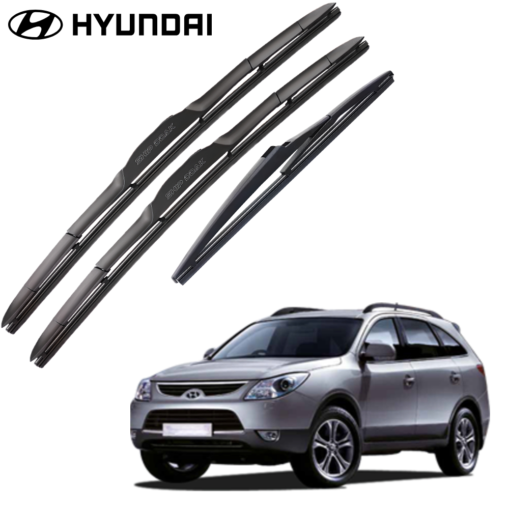 현대 베라크루즈 와이퍼 전차종 전면 뒷유리 후방 리어 순정형 3개 세트 - 메인 이미지