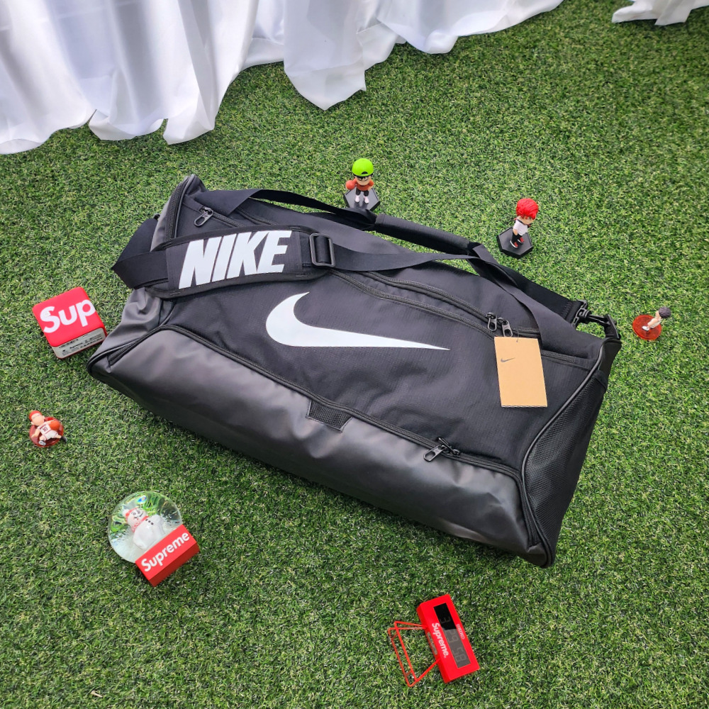 나이키 더플백 운동가방 더블백 헬스 여행 축구 팀백 가방 브라질리아M 60L, 블랙