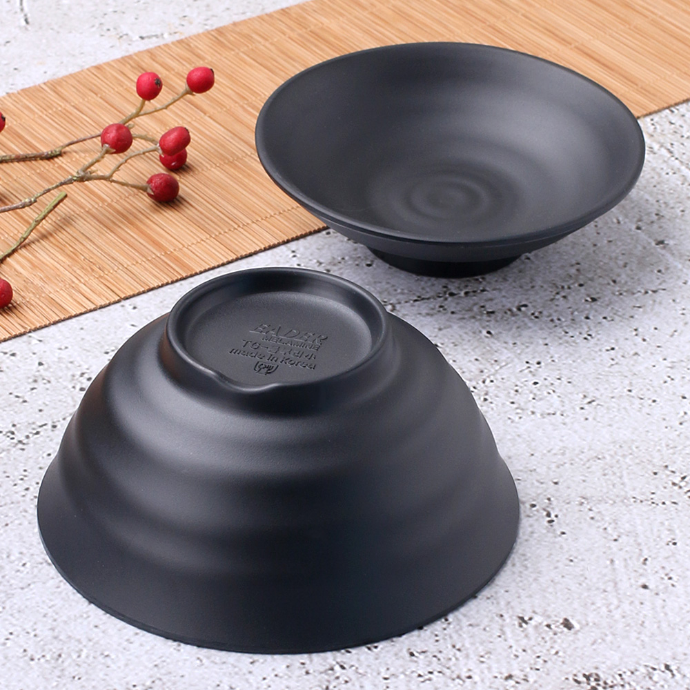 먹토 멜라민 그릇 앞 접시 나눔 반찬 중국집 식당 업소용 식기 12.4cm, 돔부리세트 소 - 상세 이미지 3