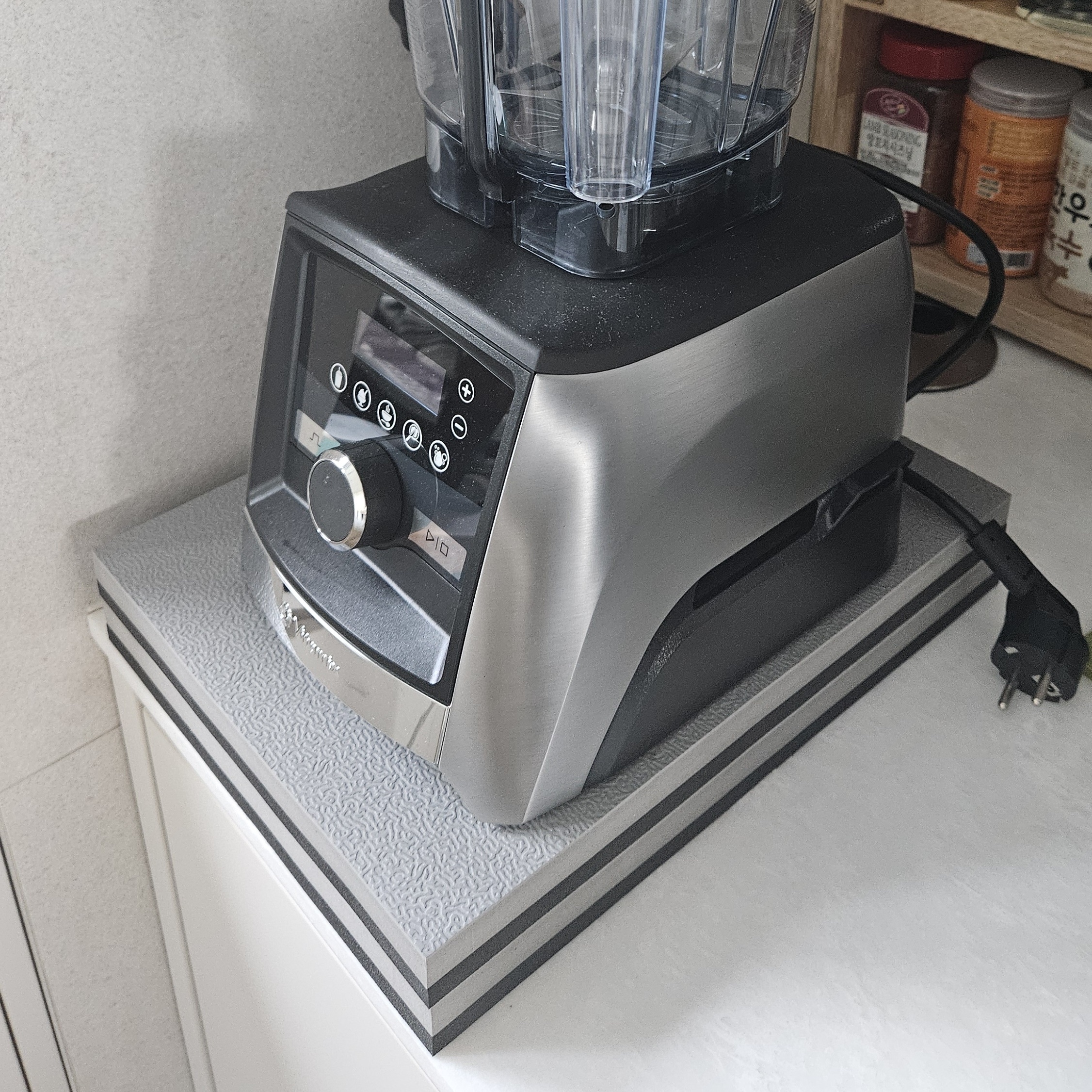 덕진스펀지 믹서기 매트 2개 층간소음 방진 소음 진동 방지 25Tx200x200 닌자