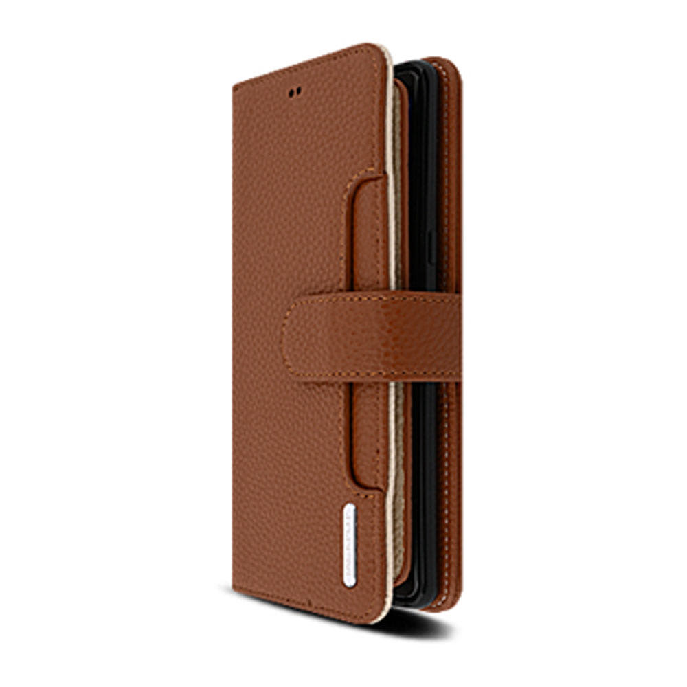 포켓 월렛 다이어리 지갑 케이스 브라운