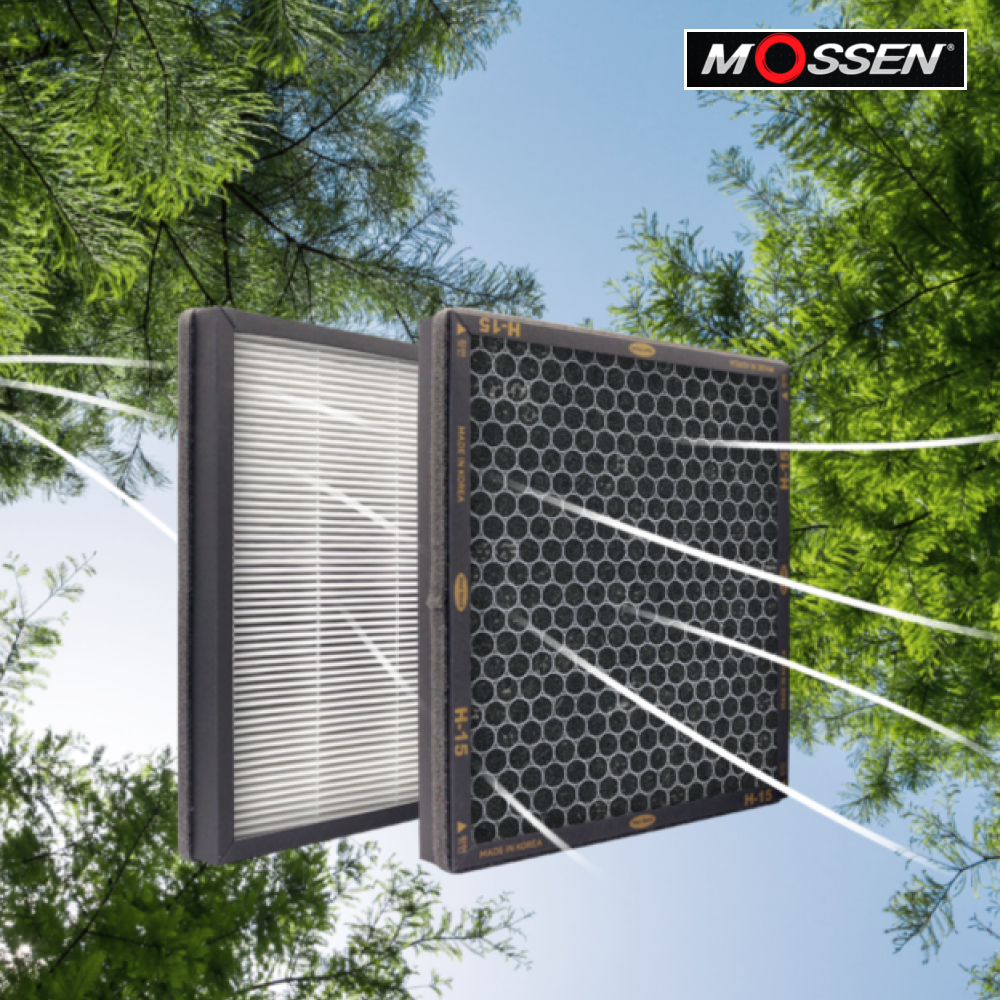 모센 프리미엄 자동차 5겹 활성탄 에어컨 히터 필터 pm2.5 헤파필터 차량용