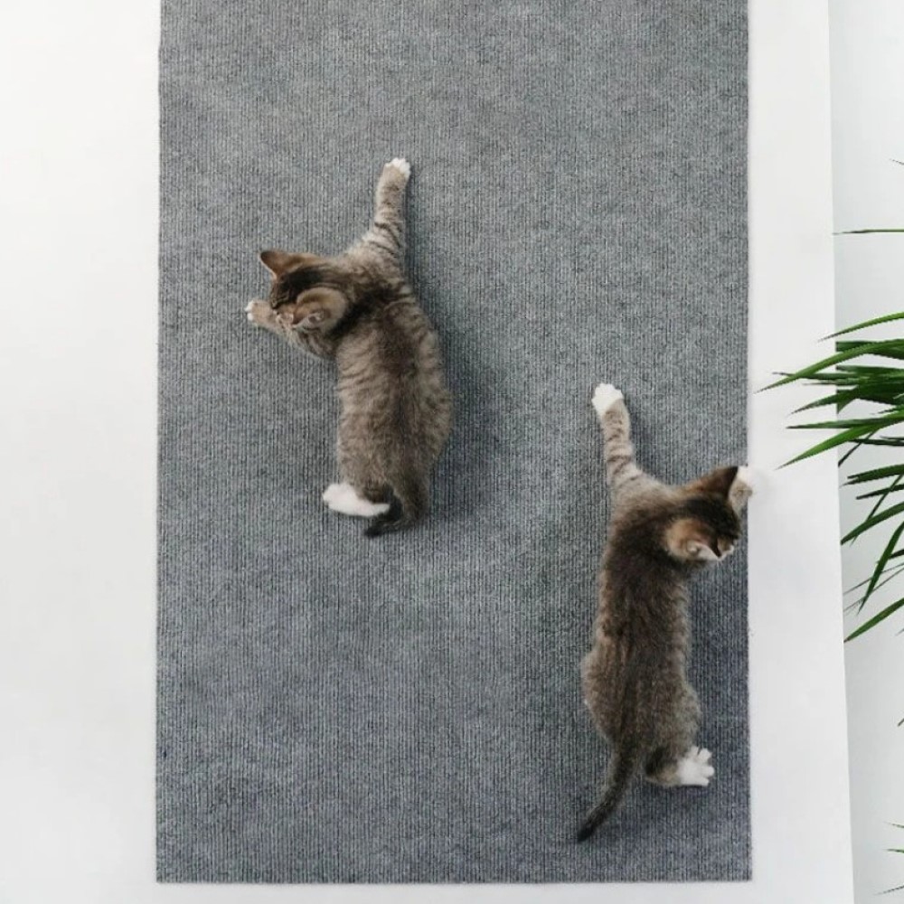 100x30cm 붙이는 고양이 스크래쳐 패드 벽 바닥 문 가구 보호 스크래처 카페트 - 메인 이미지