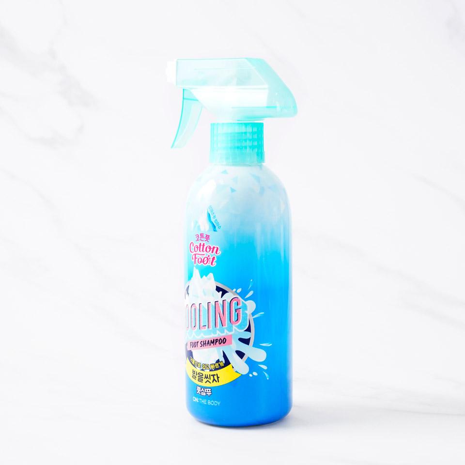 메가마트 LG 온더바디 발을씻자 코튼풋샴푸 쿨링 385mL - 상세 이미지 2