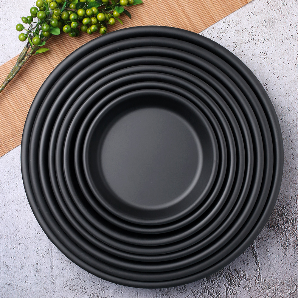 먹토 멜라민 그릇 앞 접시 나눔 반찬 중국집 식당 업소용 식기 38.8cm, 항아리 뚜껑접시 - 상세 이미지 3