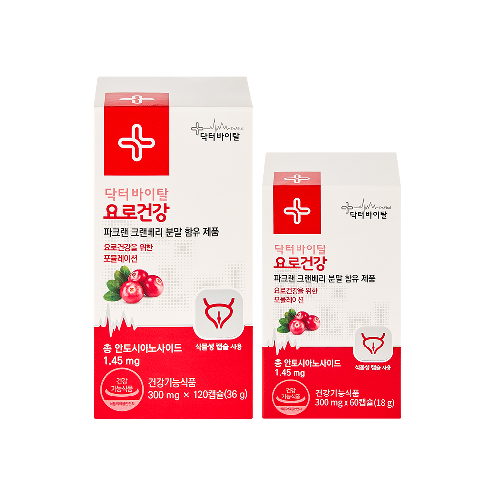 닥터바이탈 요로건강 크랜베리 180캡슐, 1개 - 상품 이미지