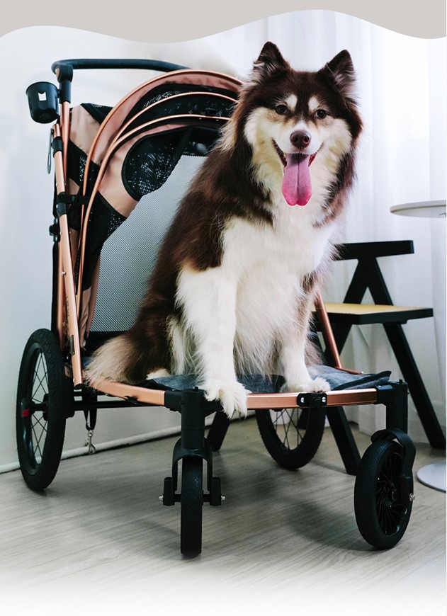 펫신져 헤비 캐리어 접이식 반려동물 유모차 대형견 개모차