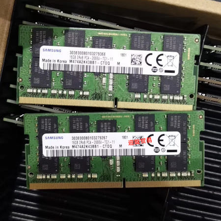 삼성 16G DDR4 2666 순수 ECC SODIMM 시놀로지 레노버 델 노트북 워크스테이션 메모리