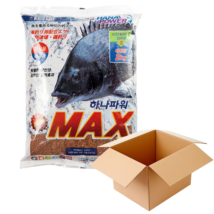 하나파워 뉴 맥스 NEW MAX 감성돔 습식 파우더 1박스 10개입 집어제 밑밥 바다낚시