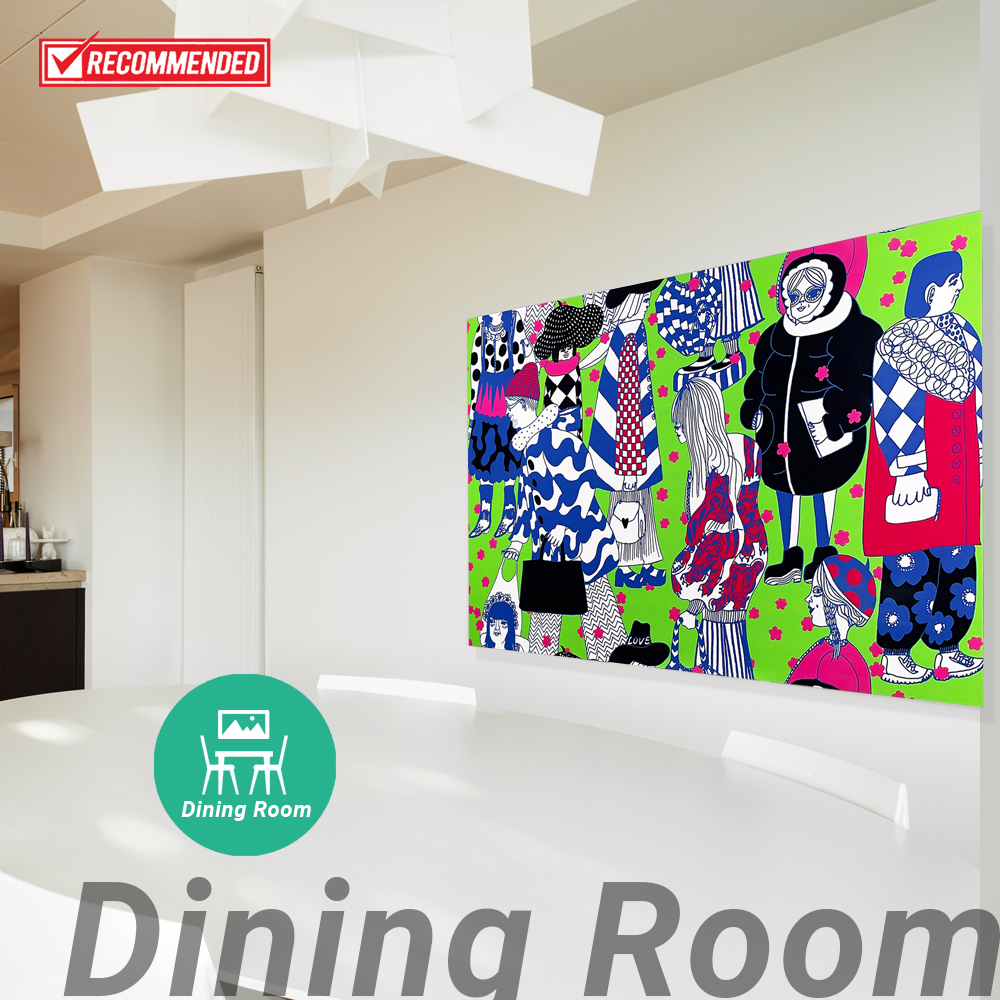 마리메꼬 벛꽃비 캔버스 패브릭 대형 그림 거실 액자 이미지 7