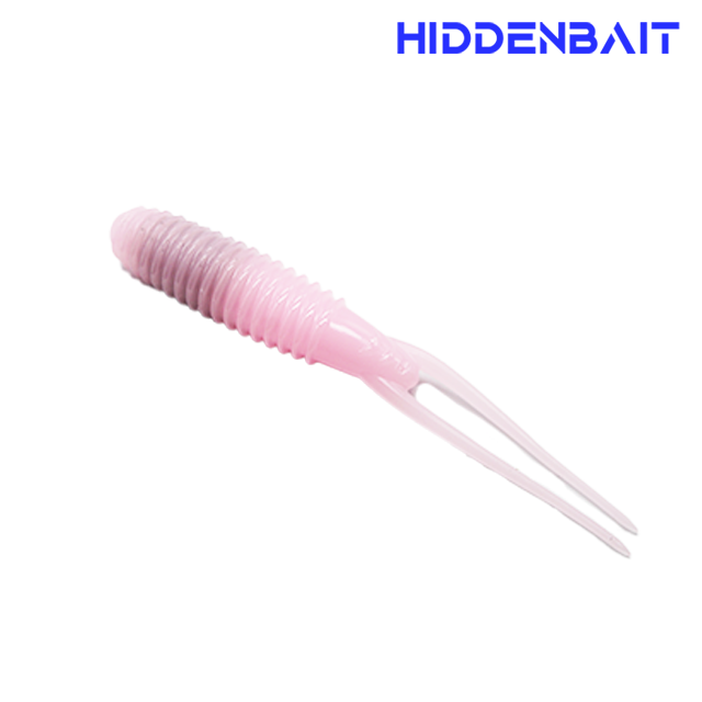 히든베이트 아르케 싱커내장형 소프트베이트 배스웜 배스낚시 H008 LIGHT PINK, 10cm(4인치)