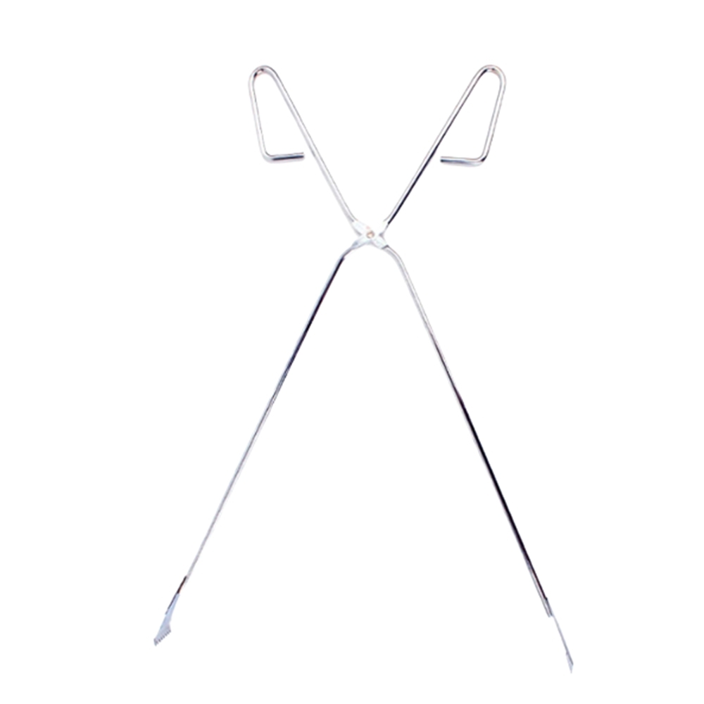 스텐 캠핑 숯집게 톱니형 숯불 차콜집게 55cm