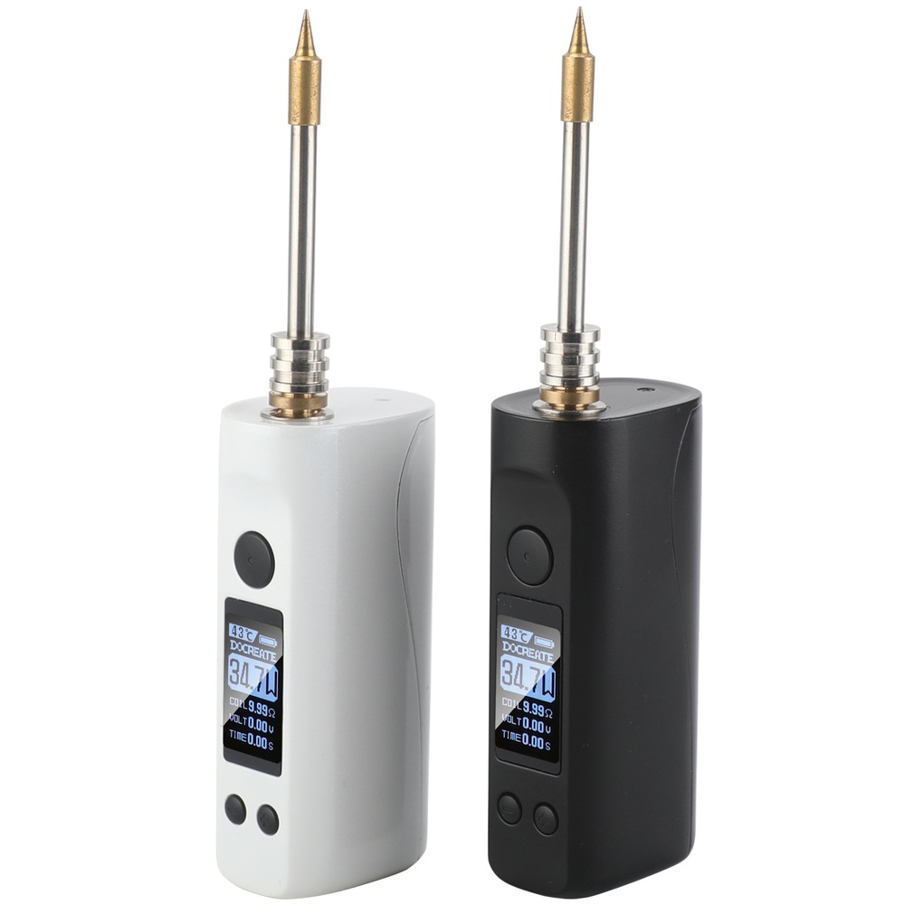 무선 미니 납땜기 인두 75W 가정용 소형 용접 수리 대형 스크린 LED 디스플레이