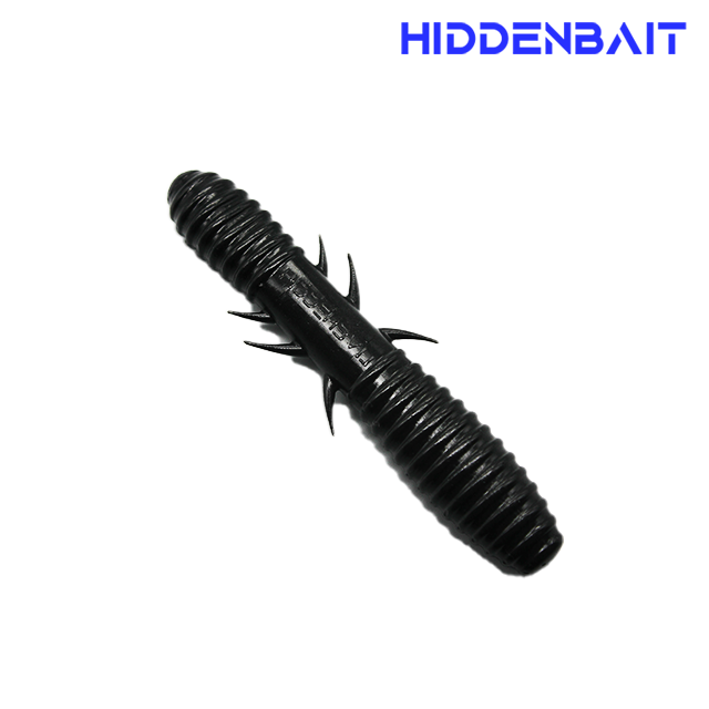 히든베이트 칼데네 고비중재질 배스웜 배스낚시 소프트베이트 H001 DARK BLACK, 8.9cm - 메인 이미지