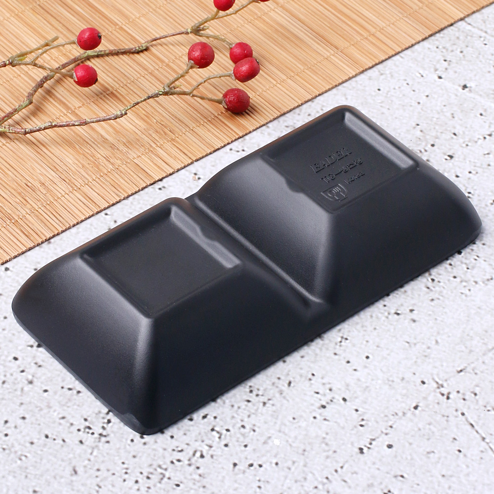 먹토 멜라민 그릇 앞 접시 나눔 반찬 중국집 식당 업소용 식기 14.7cm, 쌍초장종지 - 상세 이미지 4