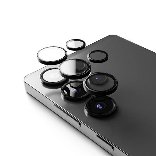 갤럭시 S25 카메라 렌즈 프레임 장착 예시