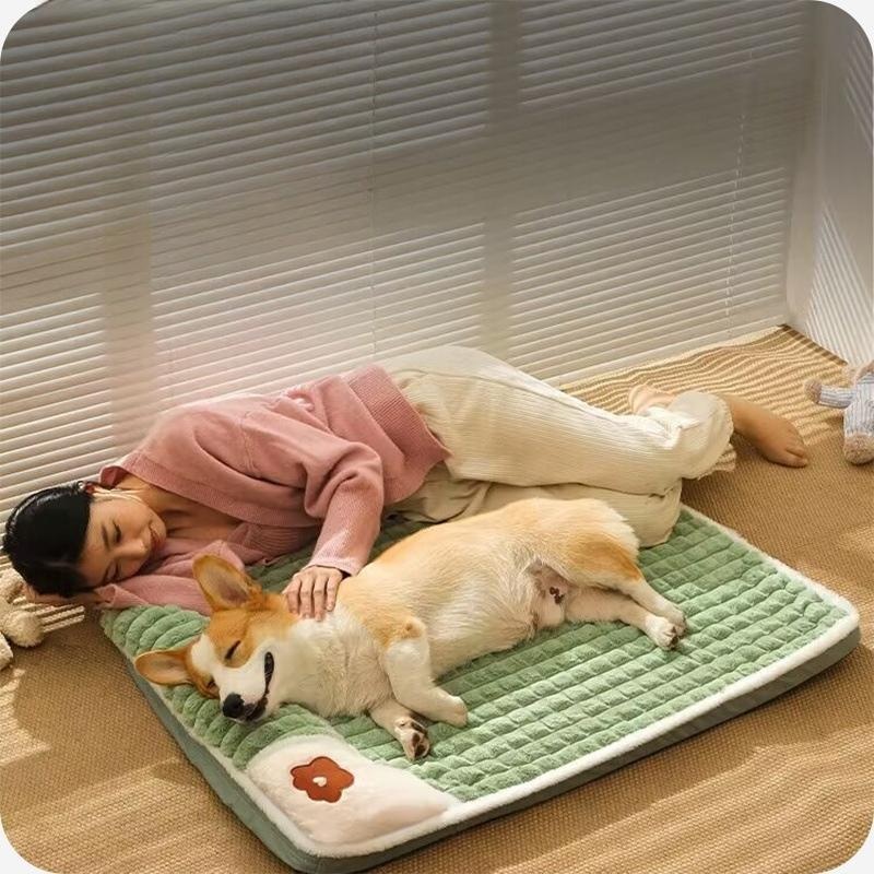 숨숨 강아지 꿀잠침대 사계절 애견침대 고양이겸용 매트 - 상세 이미지 2