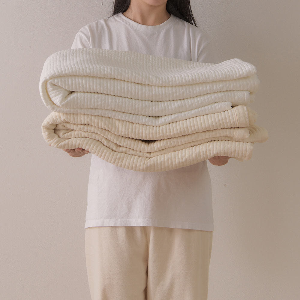 루트포레스트 순면 이불패드 피그먼트 퀸 매트리스패드 60수 아사면 침대패드 Q