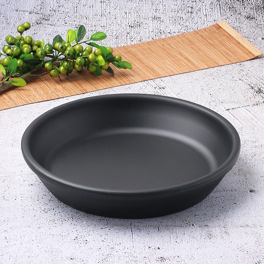 먹토 멜라민 그릇 앞 접시 나눔 반찬 중국집 식당 업소용 식기 21.8cm, 항아리 뚜껑접시 - 메인 이미지