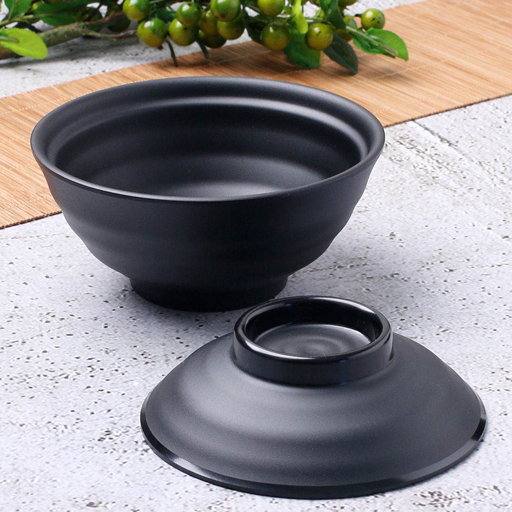 먹토 멜라민 그릇 앞 접시 나눔 반찬 중국집 식당 업소용 식기 12.4cm, 돔부리세트 소 - 상세 이미지 2