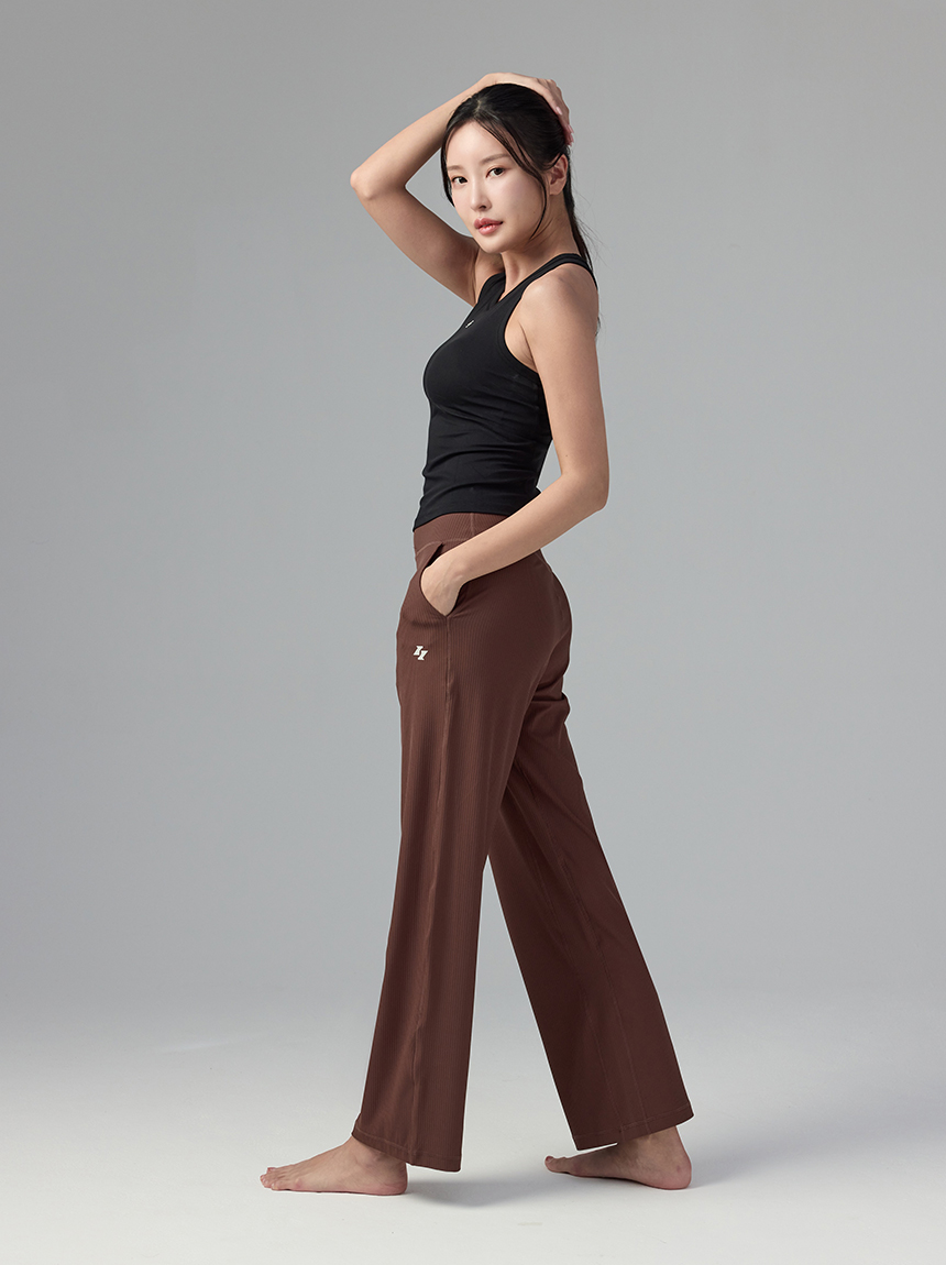 [해즈소울] 릴렉스 플리츠 요가 팬츠 - 상세 이미지 3