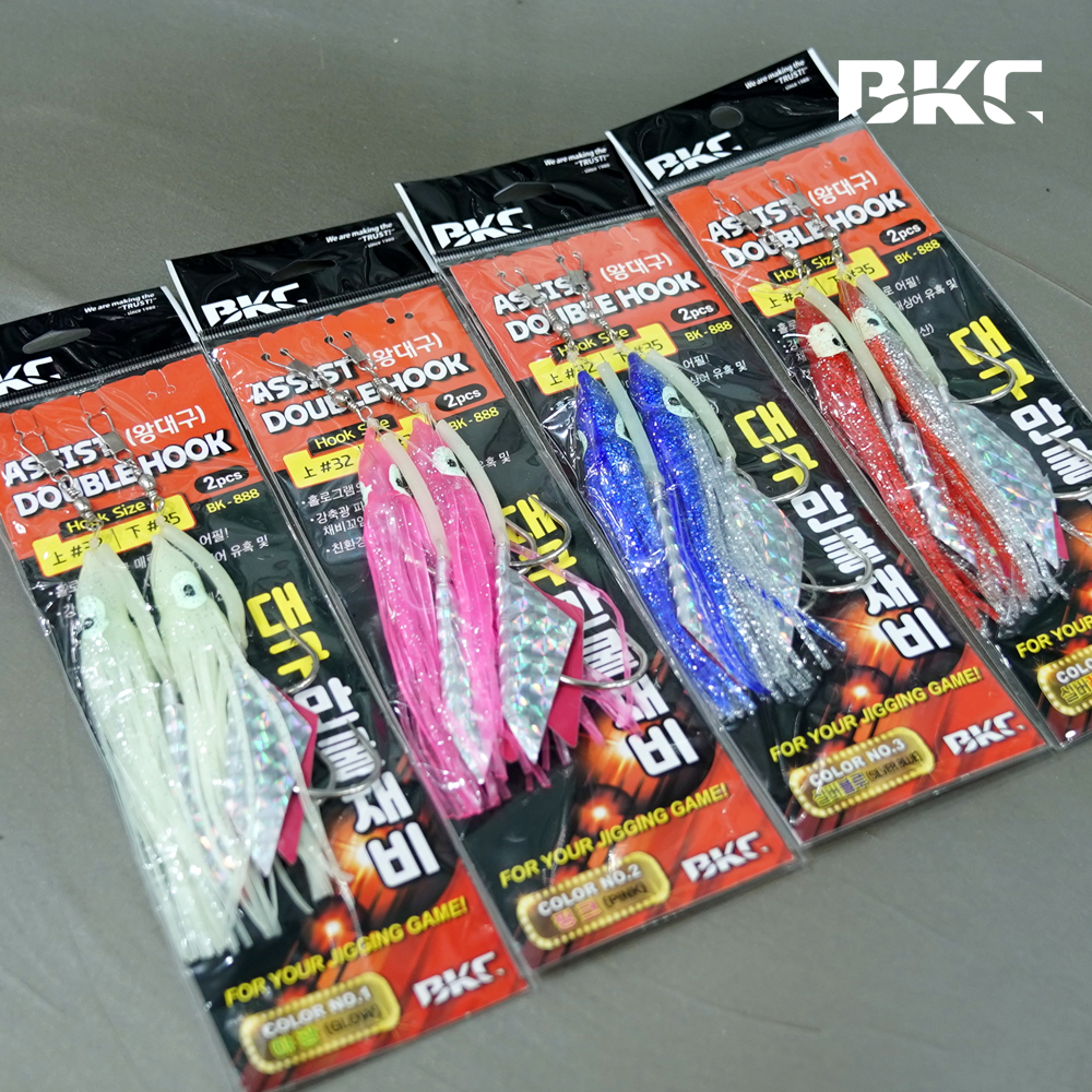 백경 만쿨 대구 라바 지깅 꼴뚜기 바늘 채비 BK-888 - 상품 이미지