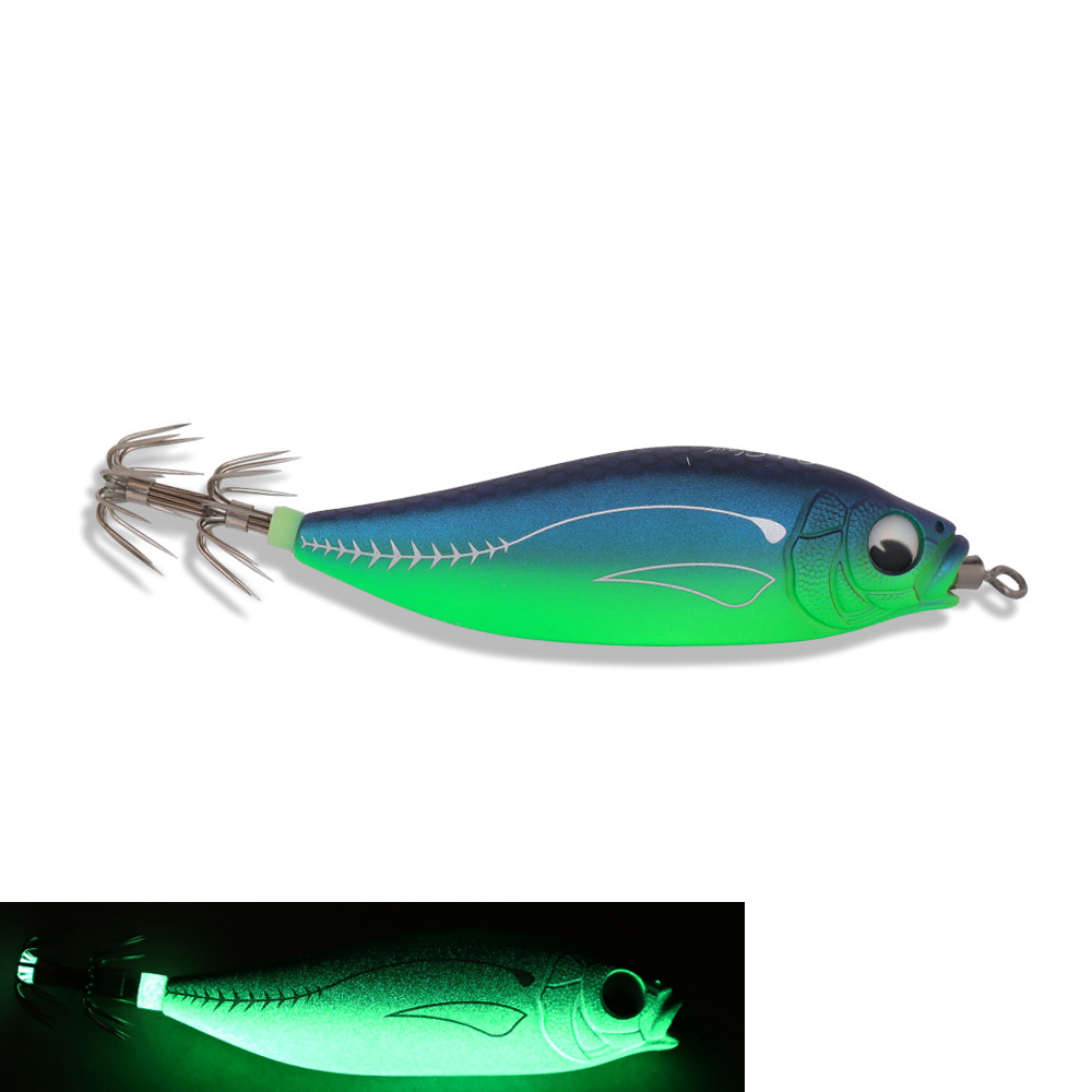 캣츠크로우 모잉 롤링에기 심해 갑오징어 쭈꾸미 에기 No.08 퍼플 그린, 6cm