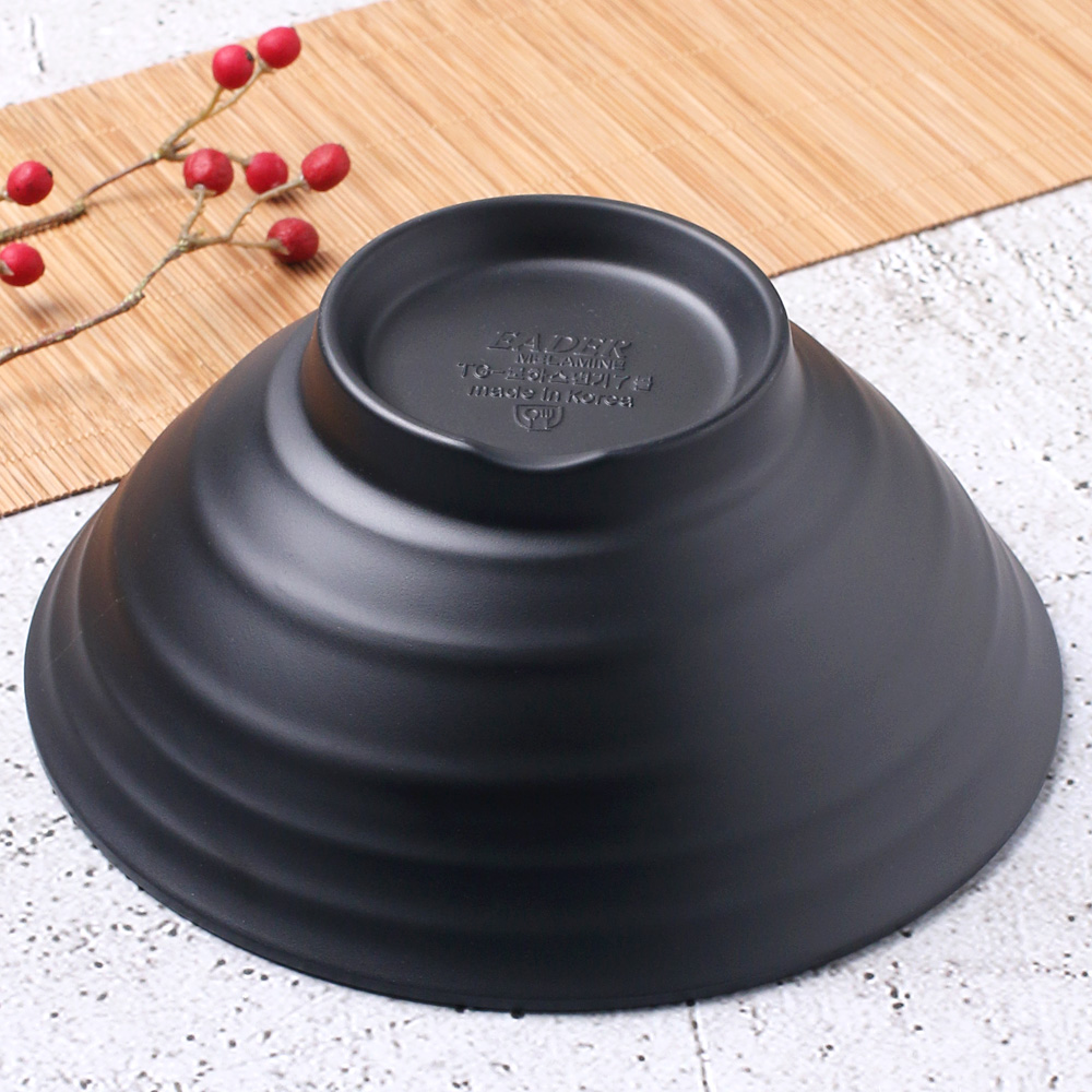 먹토 멜라민 그릇 앞 접시 나눔 반찬 중국집 식당 업소용 식기 25cm, 로하스면기 - 상세 이미지 4