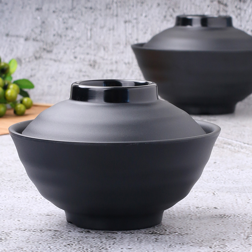 먹토 멜라민 그릇 앞 접시 나눔 반찬 중국집 식당 업소용 식기 12.4cm, 돔부리세트 소 - 상세 이미지 4