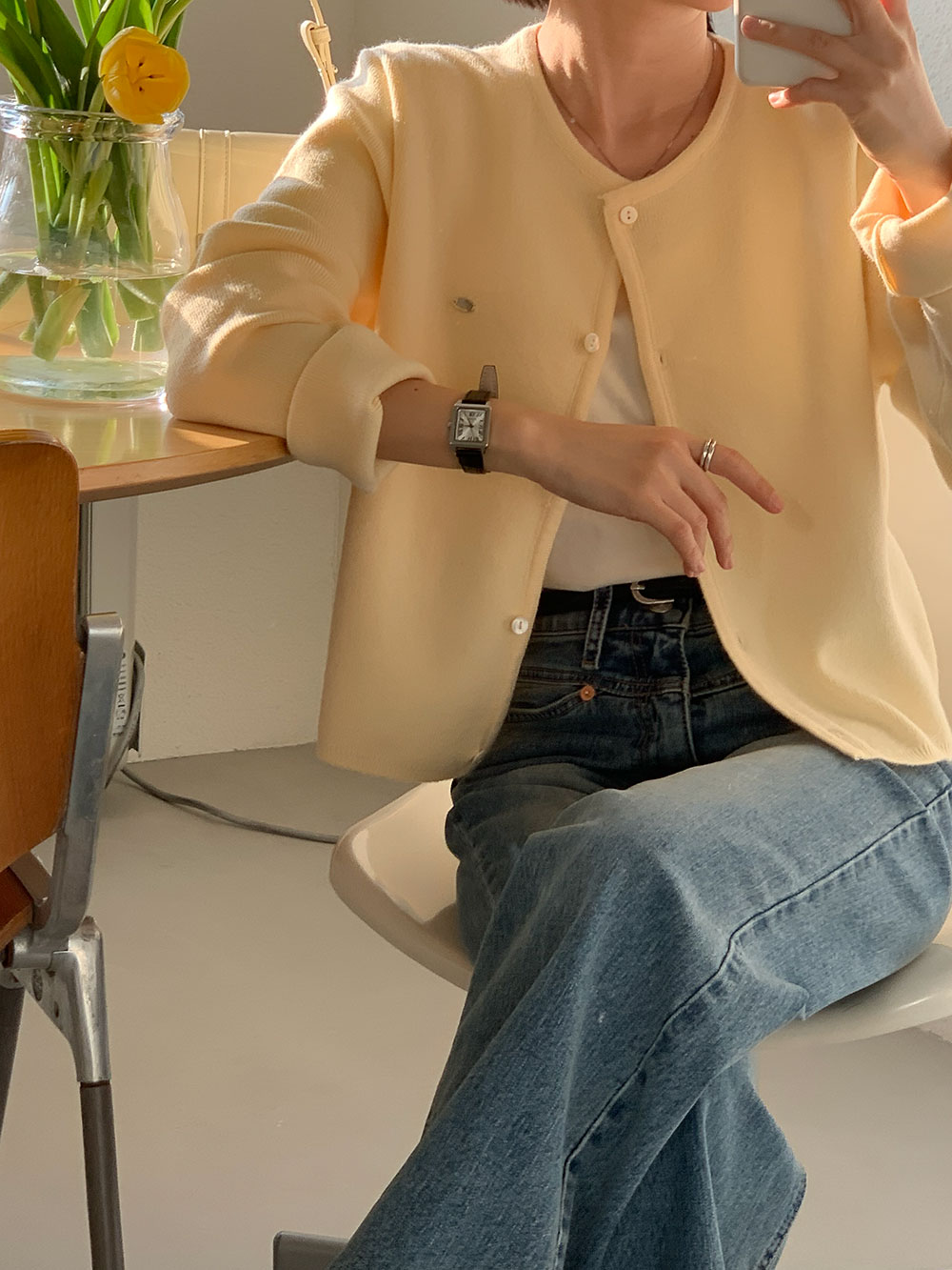 [키작녀]빌스 도톰 라운드 가디건[3color] 상세 이미지 32