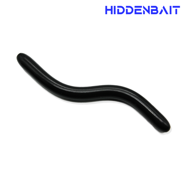 히든베이트 카르메 프리리그웜 배스낚시 배스루어 H001 DARK BLACK, 14cm - 메인 이미지