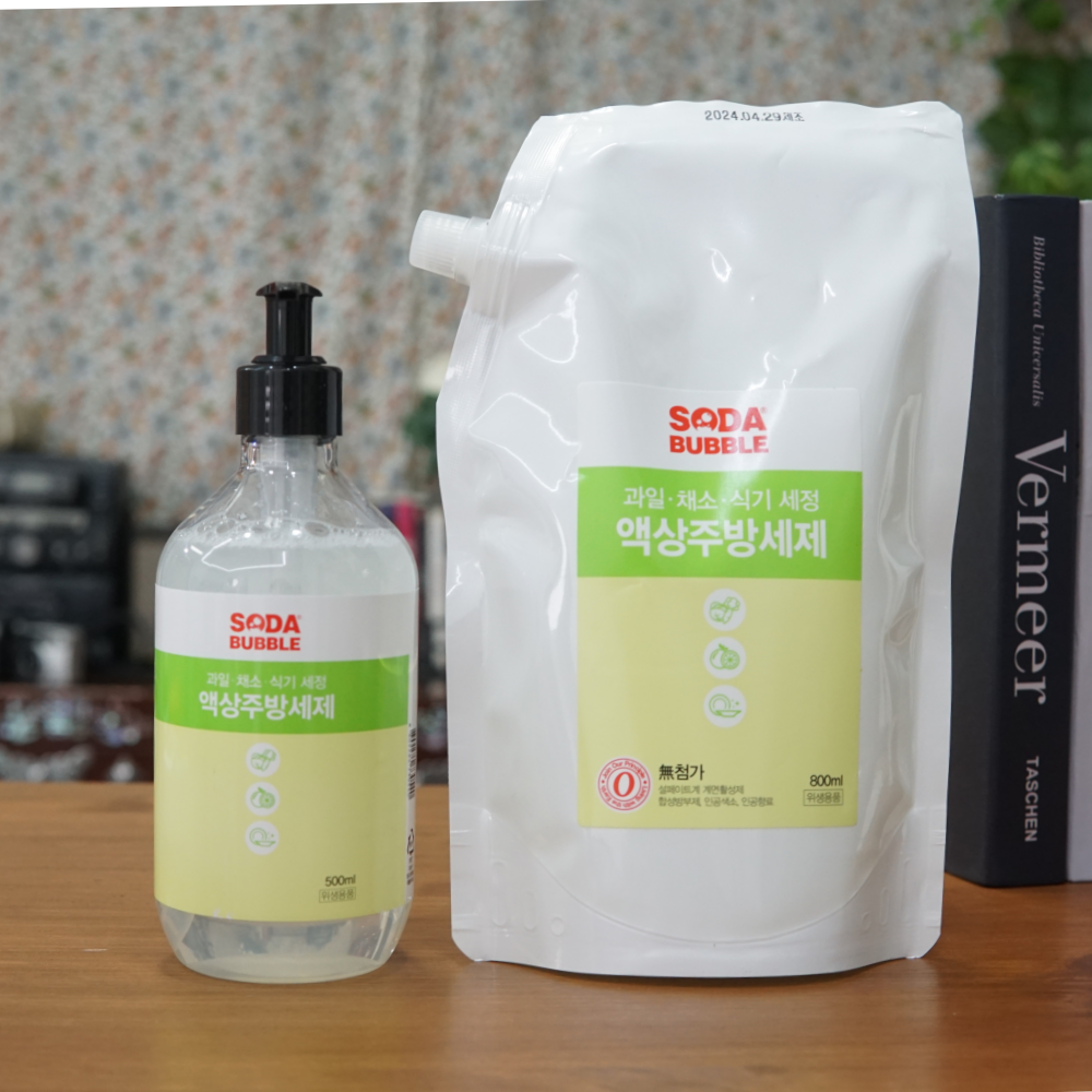 [소다버블] 1종 베이킹소다 주방세제 대용량 과일 세정제 세척제